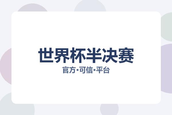 世界杯半决赛 图片